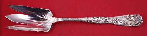 Salad Serving Fork w/ grape vine motif 10 1/2